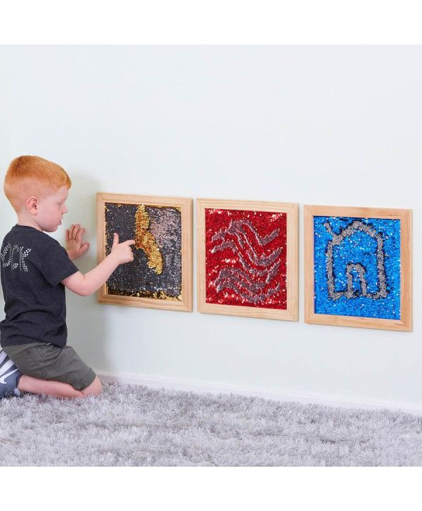 Panele ścienne z cekinami